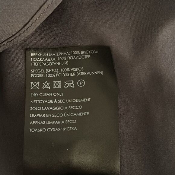 Club Monaco Women’s Asymmetrical Slip Midi Dress One shoulder Ebony Size 00 - Picture 13 of 13